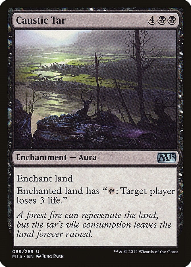 Caustic Tar (89) [M15] - MTG Single