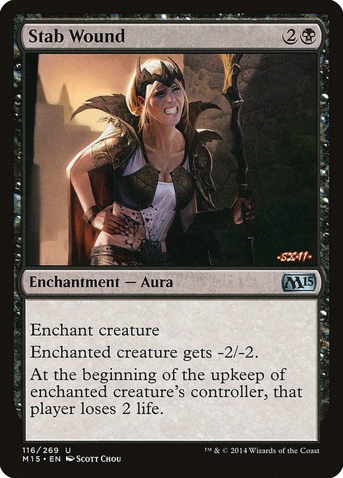 Stab Wound (116) [M15] - MTG Single