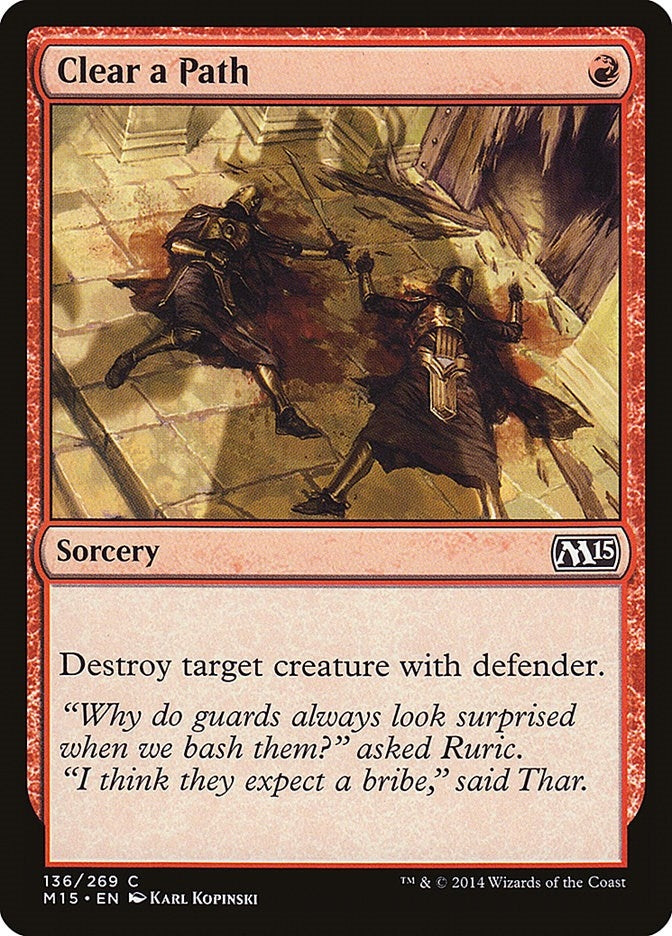 Clear a Path (136) [M15] - MTG Single