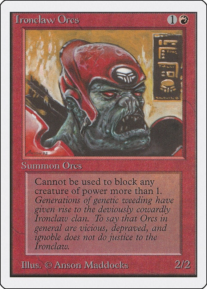 Ironclaw Orcs [2ED] - MTG Single