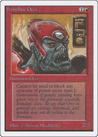 Ironclaw Orcs [2ED] - MTG Single