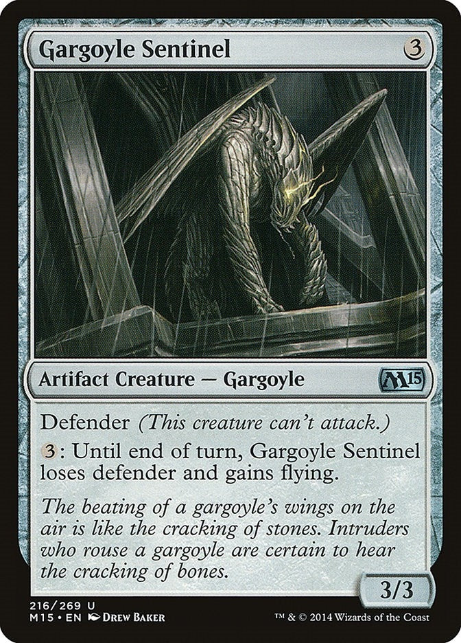 Gargoyle Sentinel (216) [M15] - MTG Single