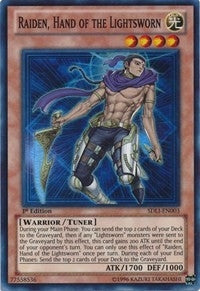 Raiden Hand of the Lightsworn (3) (SDLI) - YuGiOh Single
