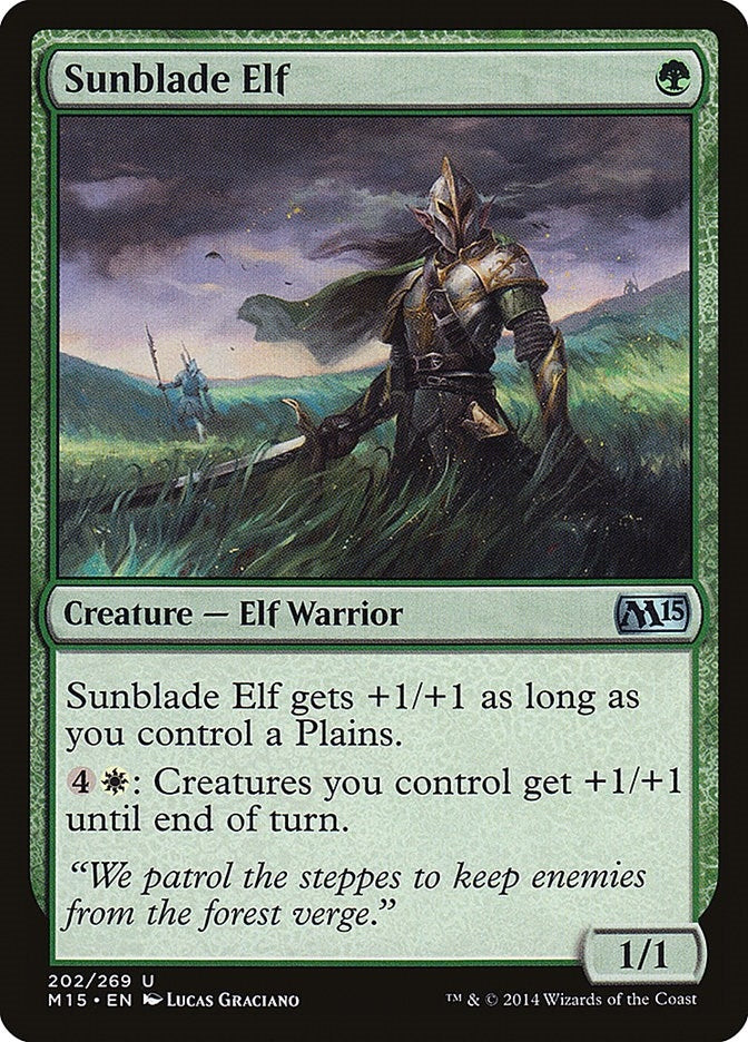Sunblade Elf (202) [M15] - MTG Single