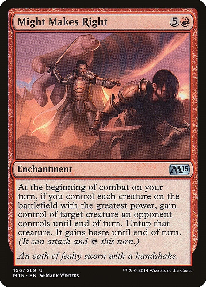 Might Makes Right (156) [M15] - MTG Single