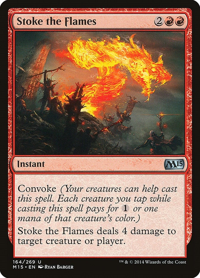 Stoke the Flames (164) [M15] - MTG Single