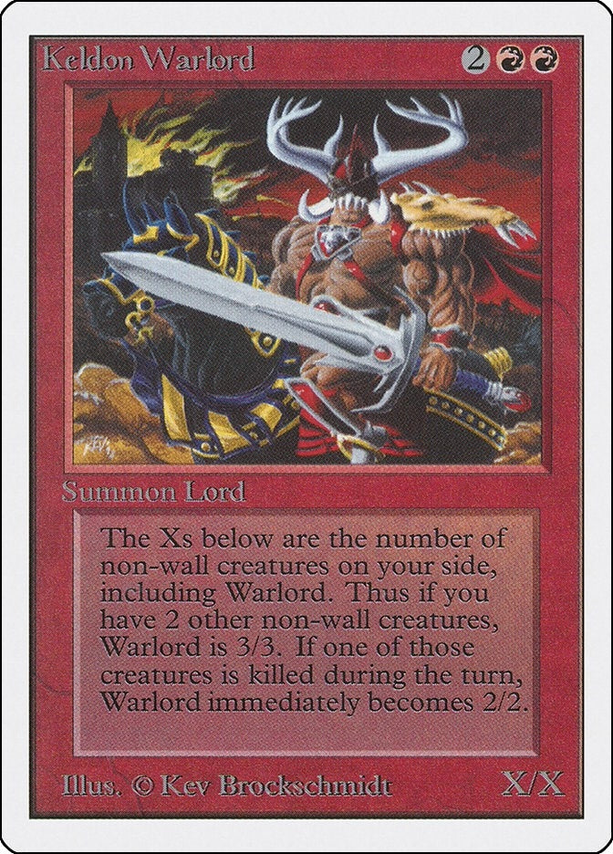 Keldon Warlord [2ED] - MTG Single
