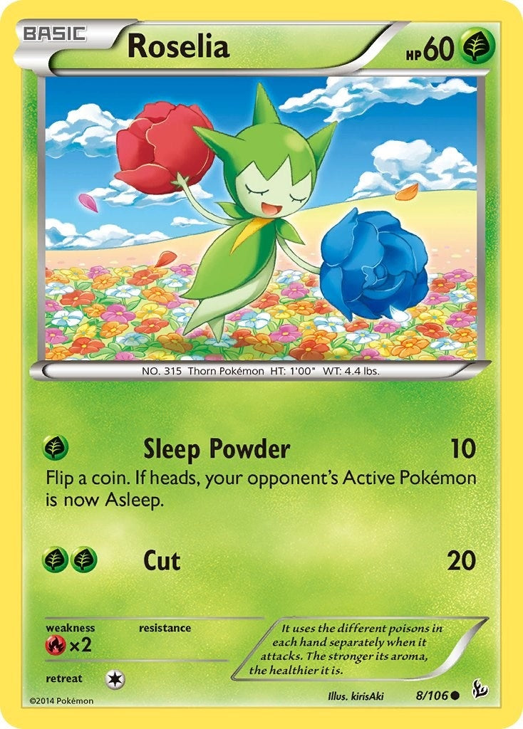 Image for Roselia (8/106) (XY - Flashfire) - Pokemon