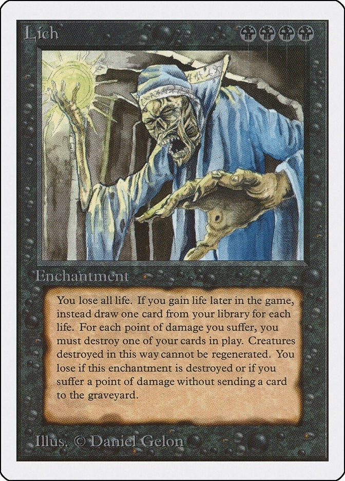 Lich [2ED] - MTG Single