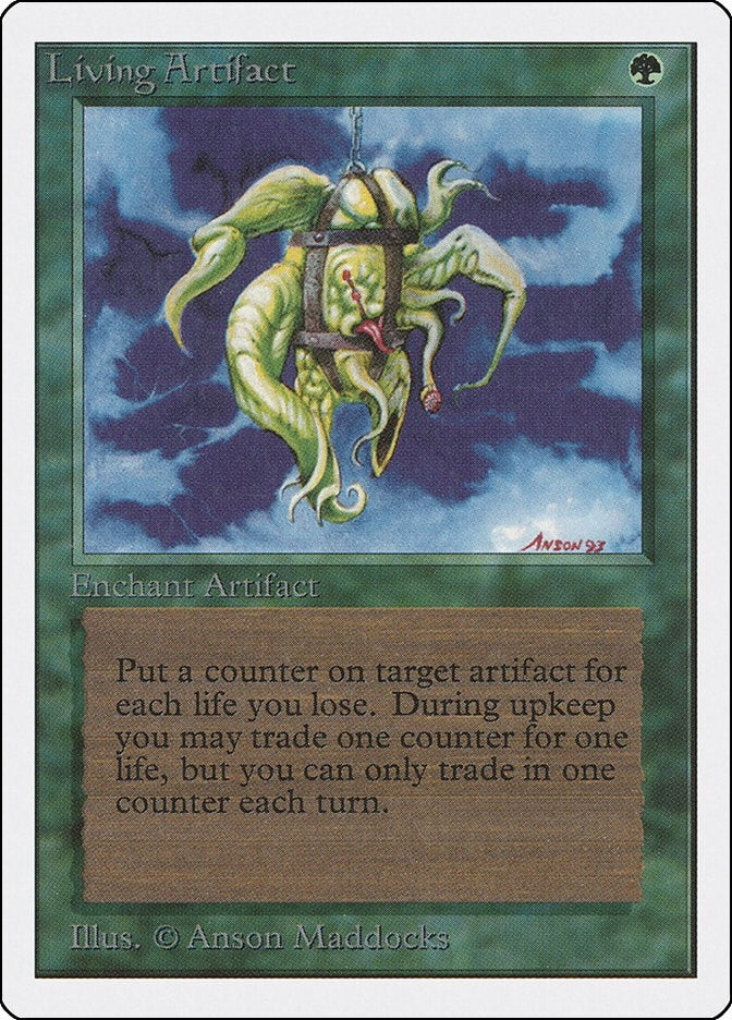 Living Artifact [2ED] - MTG Single