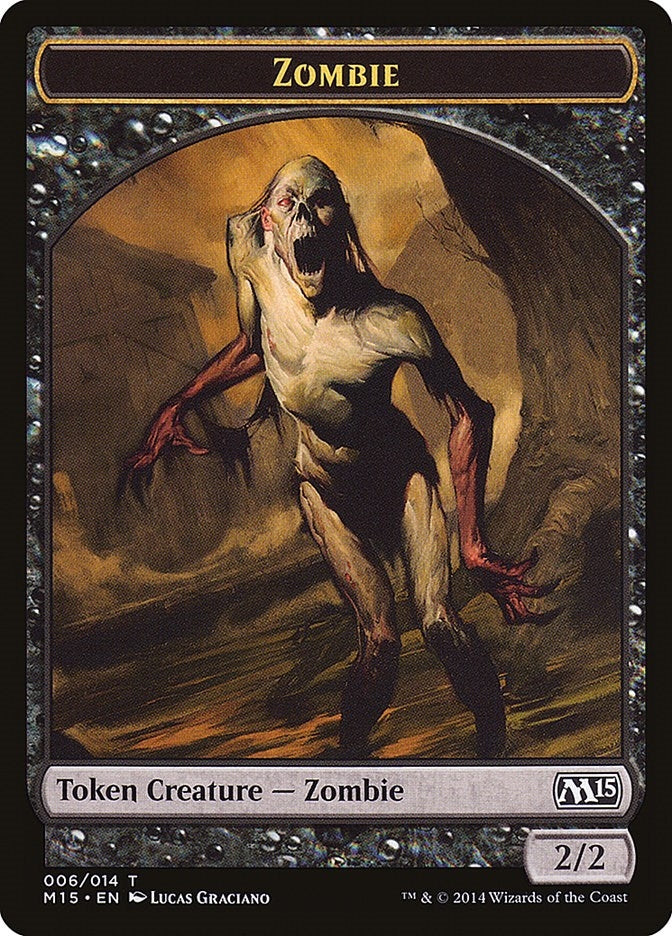 Zombie Token (0) [M15] - MTG Single