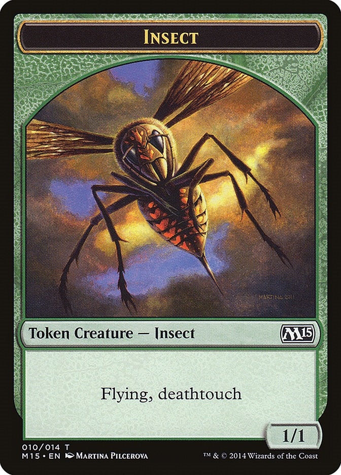 Insect Token (Deathtouch) (0) [M15] - MTG Single