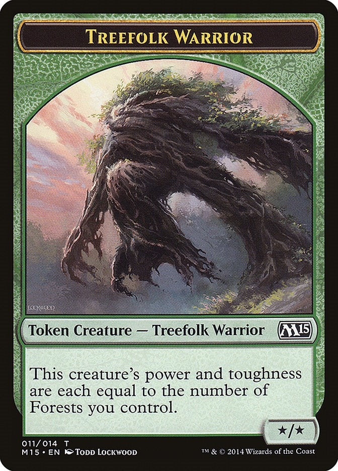Treefolk Warrior Token (0) [M15] - MTG Single