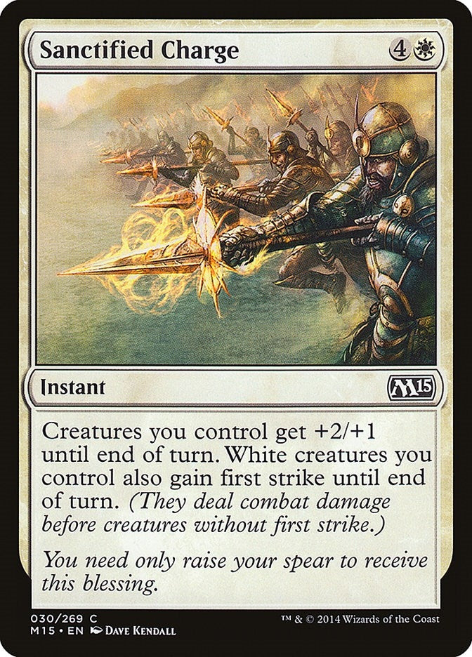 Sanctified Charge (30) [M15] - MTG Single