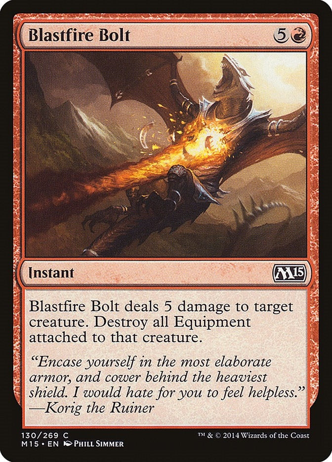 Blastfire Bolt (130) [M15] - MTG Single