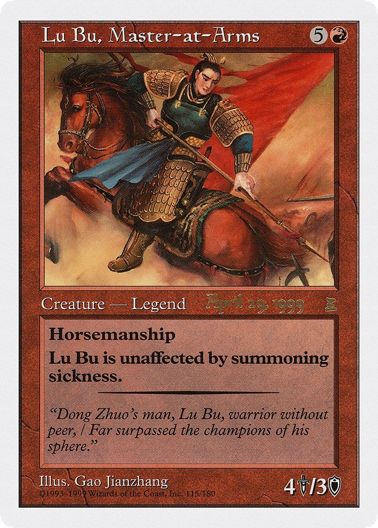 Lu Bu Master-at-Arms (Japan 4/29/99) (115) [PRE] - MTG Single