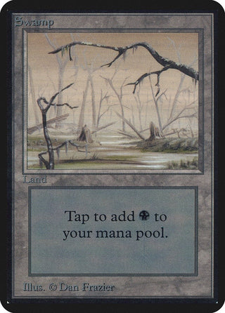 Swamp (B) [LEA] - MTG Single