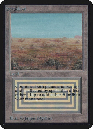 Scrubland [LEA] - MTG Single