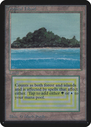 Tropical Island [LEA] - MTG Single
