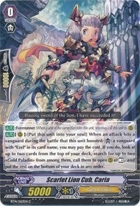Scarlet Lion Cub Caria (14063) [BT14] - Cardfight Vanguard Single
