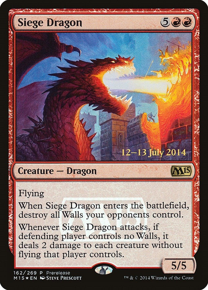 Siege Dragon (162) [PRE] - MTG Single