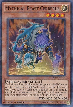 Mythical Beast Cerberus (Shatterfoil) (3018) (BP03) - YuGiOh Single