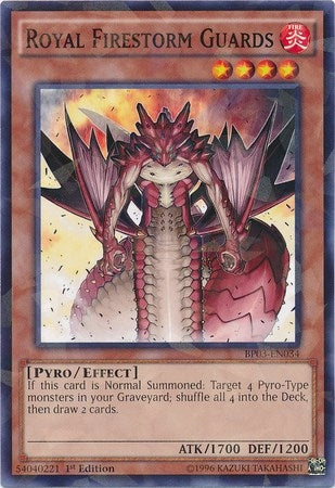 Royal Firestorm Guards (Shatterfoil) (3034) (BP03) - YuGiOh Single