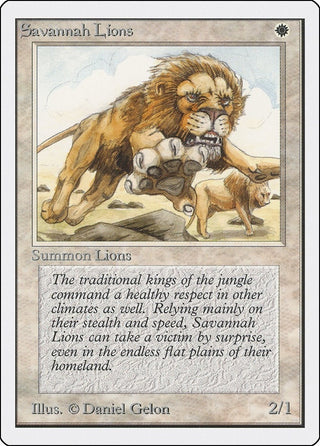 Savannah Lions [2ED] - MTG Single