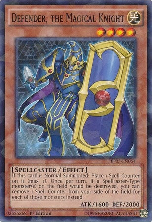 Defender The Magical Knight (Shatterfoil) (3054) (BP03) - YuGiOh Single