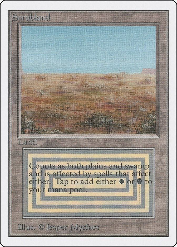 Scrubland [2ED] - MTG Single