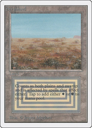Scrubland [2ED] - MTG Single