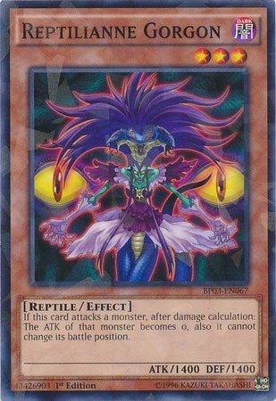 Reptilianne Gorgon (Shatterfoil) (3067) (BP03) - YuGiOh Single