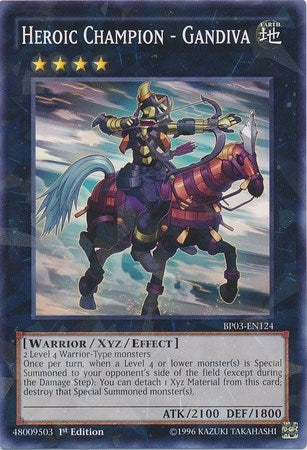 Heroic Champion - Gandiva (Shatterfoil) (3124) (BP03) - YuGiOh Single