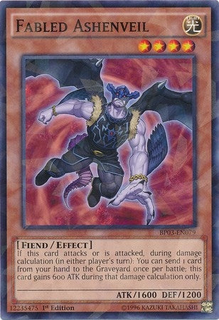 Fabled Ashenveil (Shatterfoil) (3079) (BP03) - YuGiOh Single