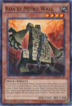 Koa’ki Meiru Wall (Shatterfoil) (3081) (BP03) - YuGiOh Single