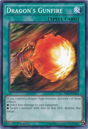 Dragon’s Gunfire (3141) (BP03) - YuGiOh Single