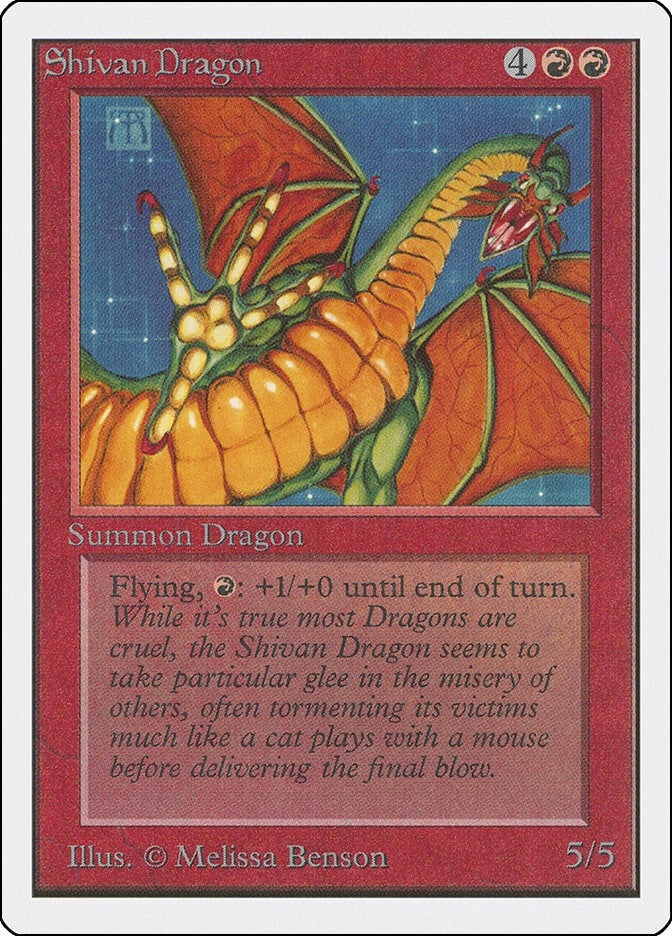 Shivan Dragon [2ED] - MTG Single