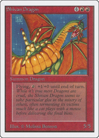 Shivan Dragon [2ED] - MTG Single