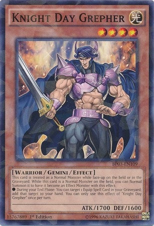 Knight Day Grepher (Shatterfoil) (3109) (BP03) - YuGiOh Single