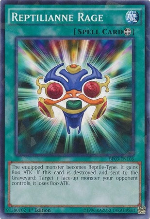 Reptilianne Rage (Shatterfoil) (3166) (BP03) - YuGiOh Single