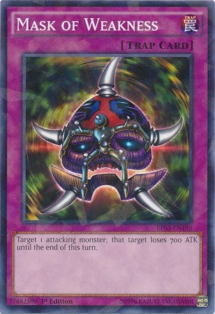 Mask of Weakness (Shatterfoil) (3190) (BP03) - YuGiOh Single