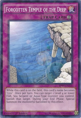 Forgotten Temple of the Deep (Shatterfoil) (3216) (BP03) - YuGiOh Single