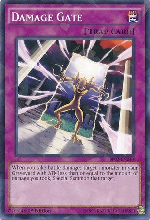 Damage Gate (Shatterfoil) (3218) (BP03) - YuGiOh Single