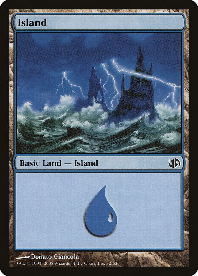 Island (32) (32) [DD2] - MTG Single