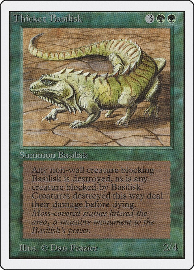 Thicket Basilisk [2ED] - MTG Single