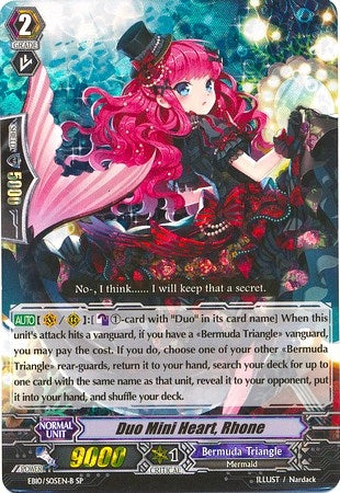 Duo Mini Heart Rhone (Black) (SP) (1005) [EB10] - Cardfight Vanguard Single