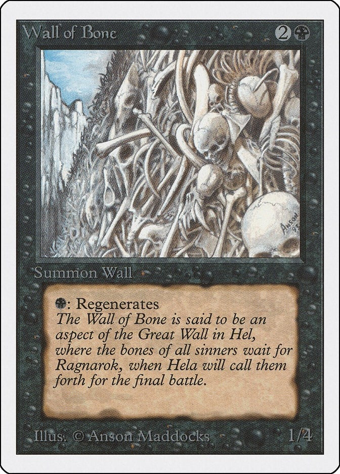 Wall of Bone [2ED] - MTG Single