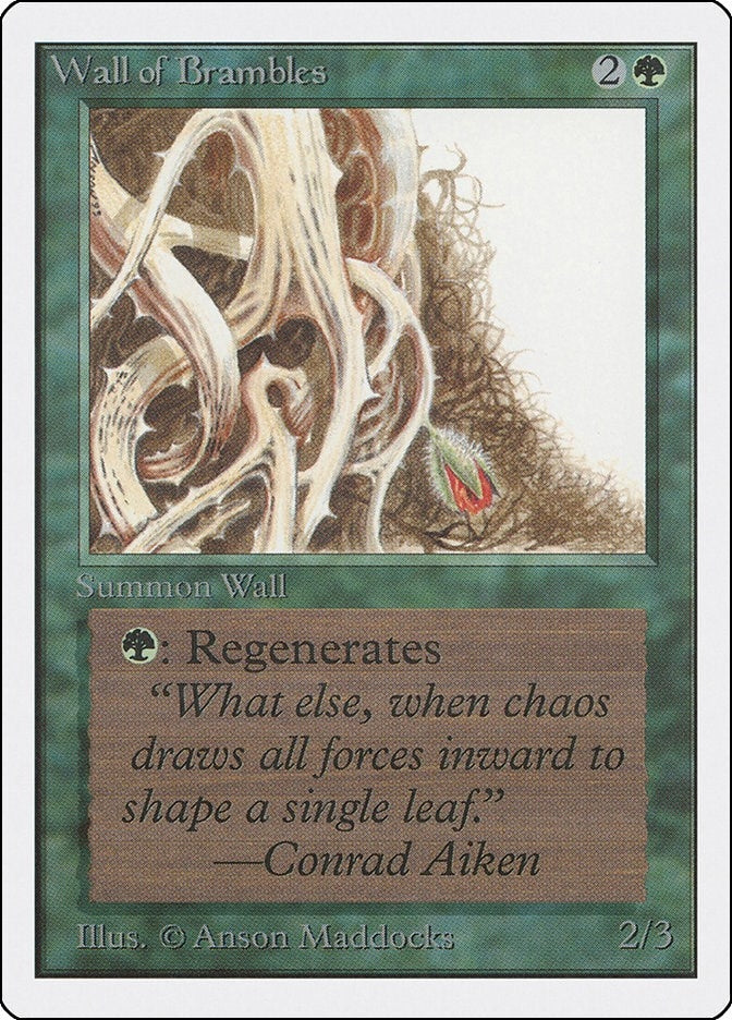 Wall of Brambles [2ED] - MTG Single
