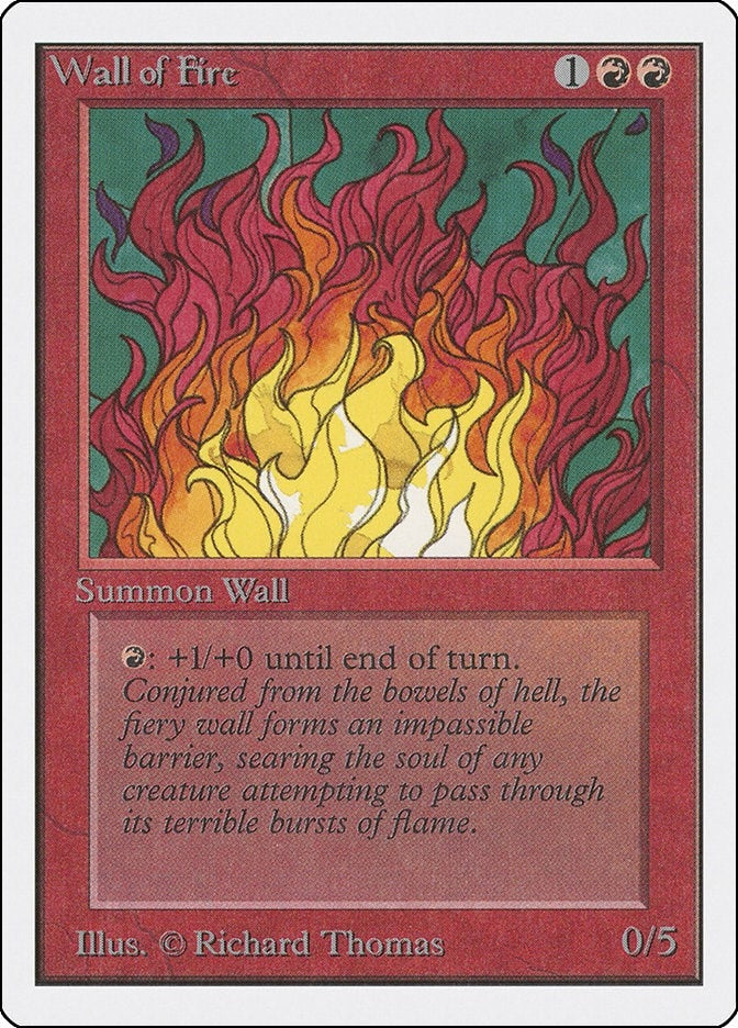 Wall of Fire [2ED] - MTG Single