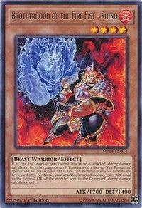 Brotherhood of the Fire Fist - Rhino (14014) (MP14) - YuGiOh Single